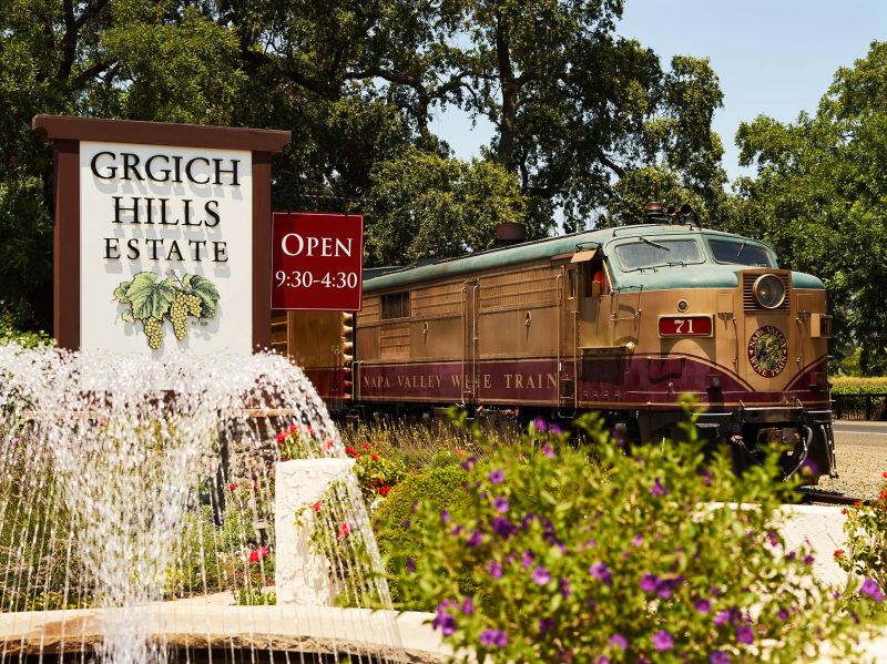 Grigich Hills Estate Napa Valley Wine Train